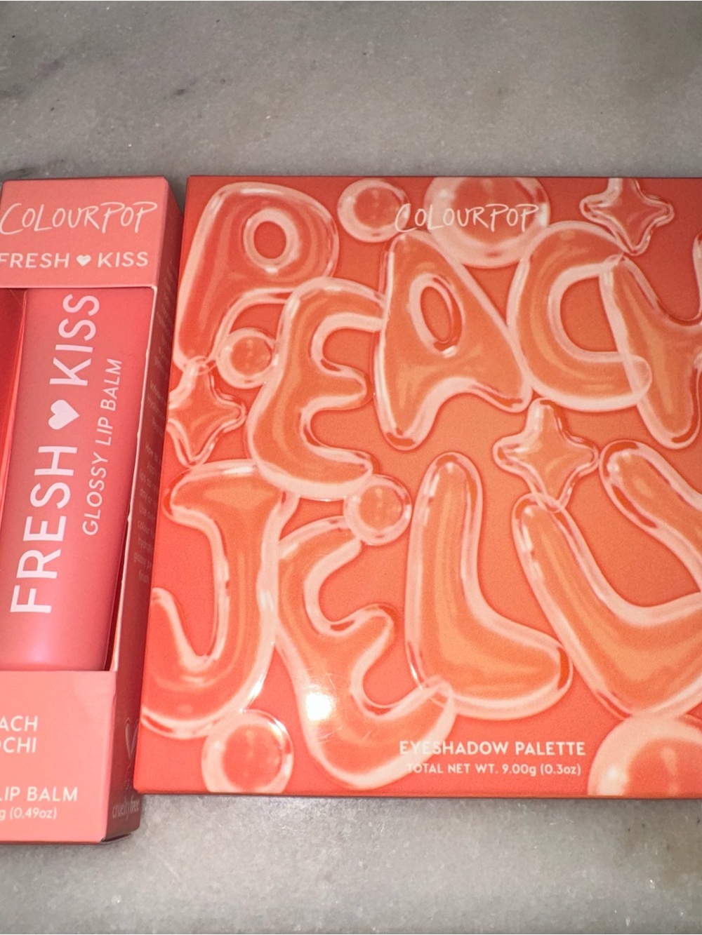 Colourpop peach set